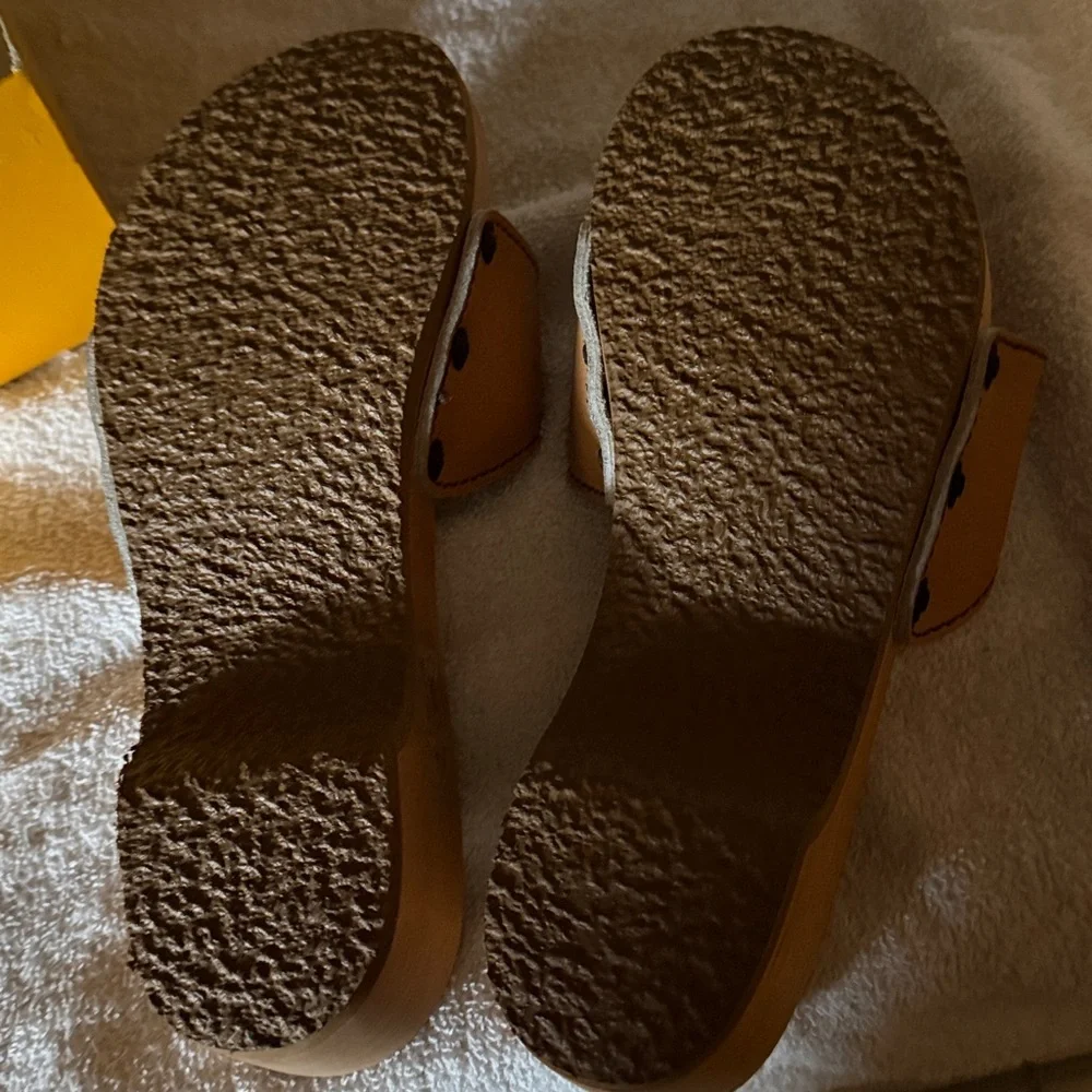 Vintage Scholl women exercise candles tan size 6 - Picture 6 of 6